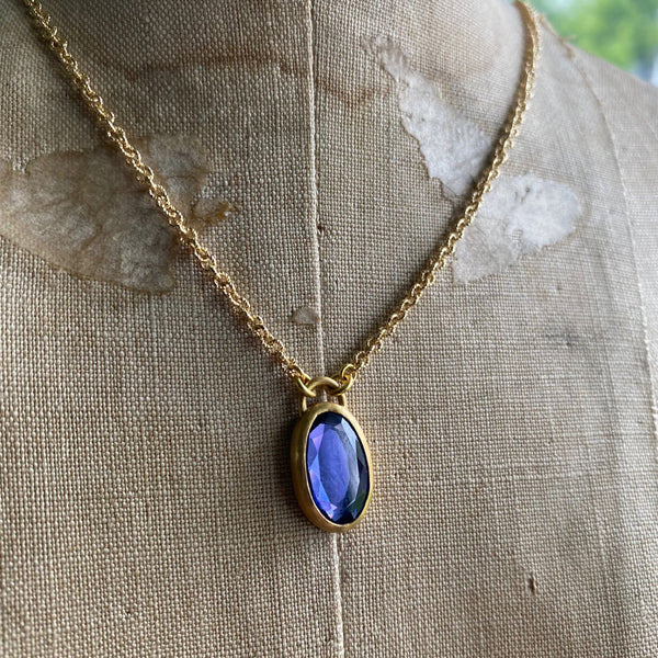 Oval Tanzanite Necklace | Eli Halili