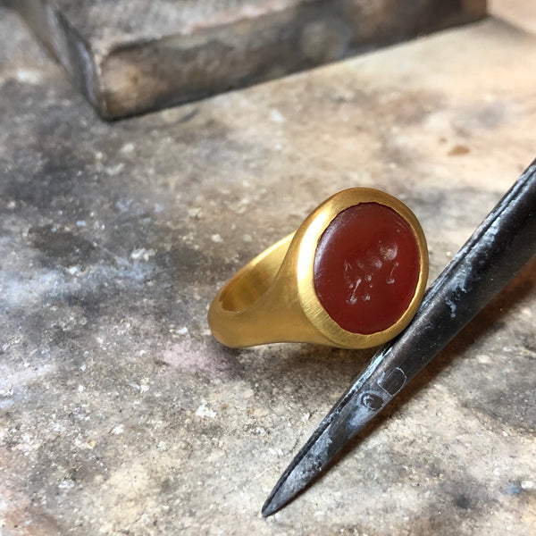 Pyu Agate Seal Ring | Eli Halili