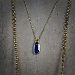 PURPLE IOLITE PENDANT NECKLACE