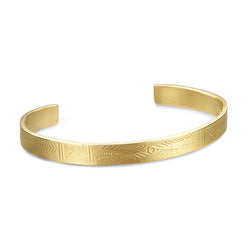 ENGRAVED GOLD CUFF
