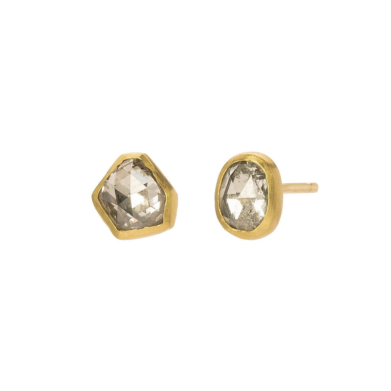 OLD ROSE CUT DIAMOND STUDS