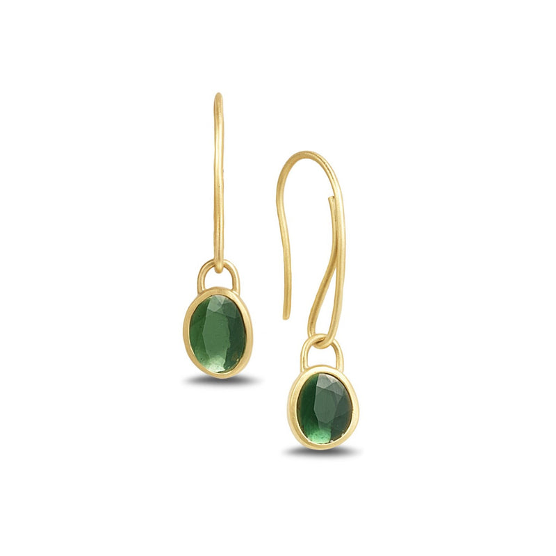 GREEN TOURMALINE EARRINGS