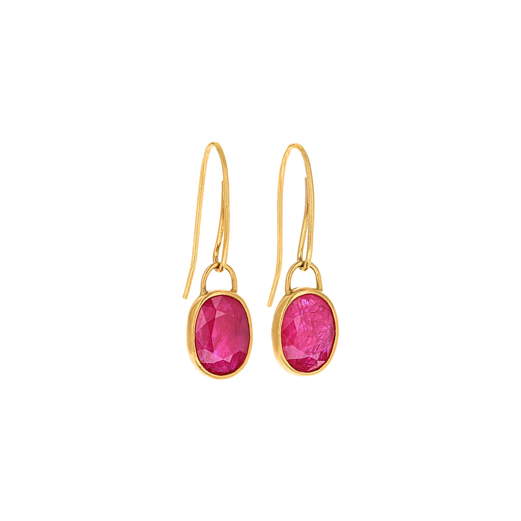 Discover 143+ ruby hangings earrings best - seven.edu.vn