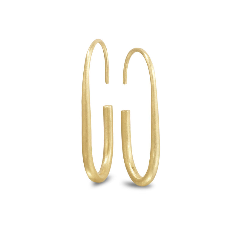 GOLD OVAL HOOPS