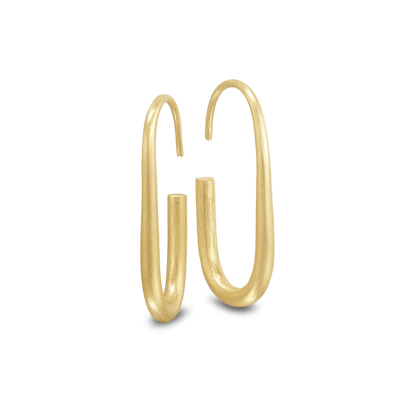 GOLD OVAL HOOPS