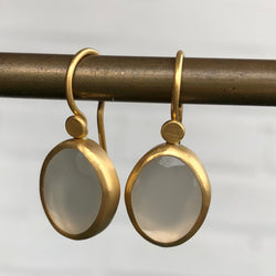 ROSE CUT MOONSTONE EARRINGS