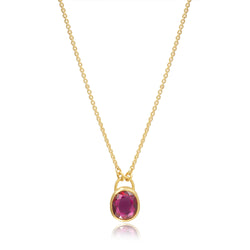 OVAL RUBY PENDANT