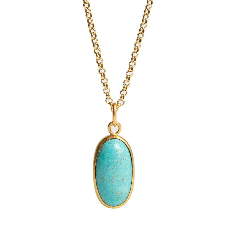 OVAL TURQUOISE NECKLACE