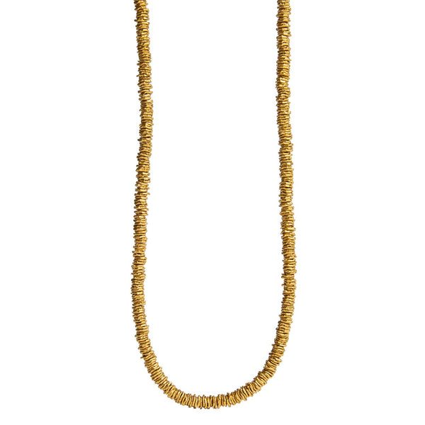 GOLD DISC NECKLACE