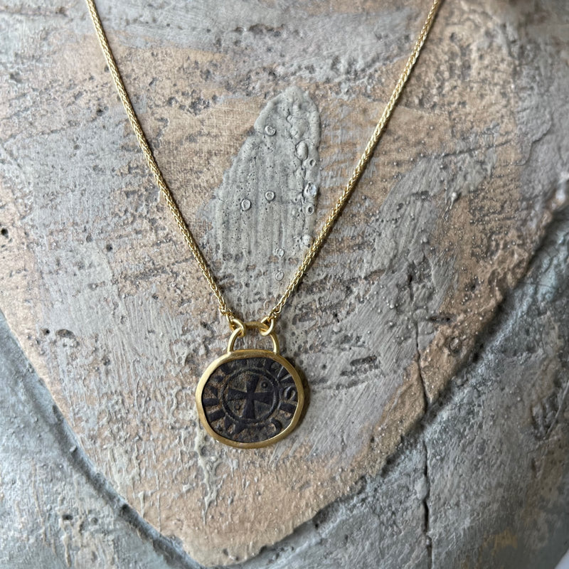 ANCIENT CRUSADER COIN NECKLACE
