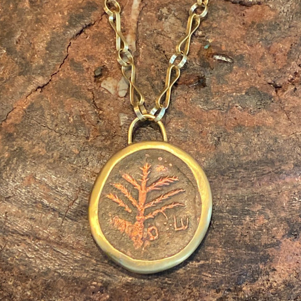 Ancient coin necklace eli halili
