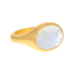 DOMED MOONSTONE RING