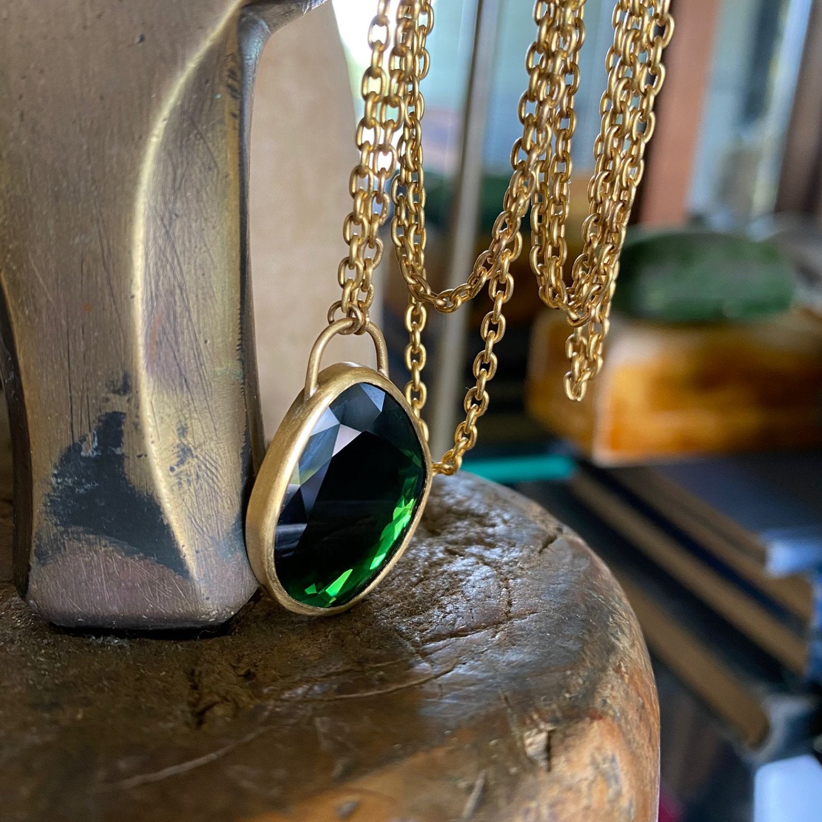 Green Tourmaline Necklace | Eli Halili